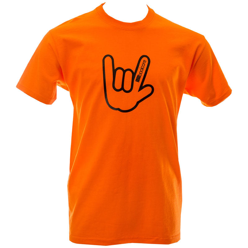 Orange Classic Horn Hand Tee - 100% Cotton High-Visibility Adventure Essential