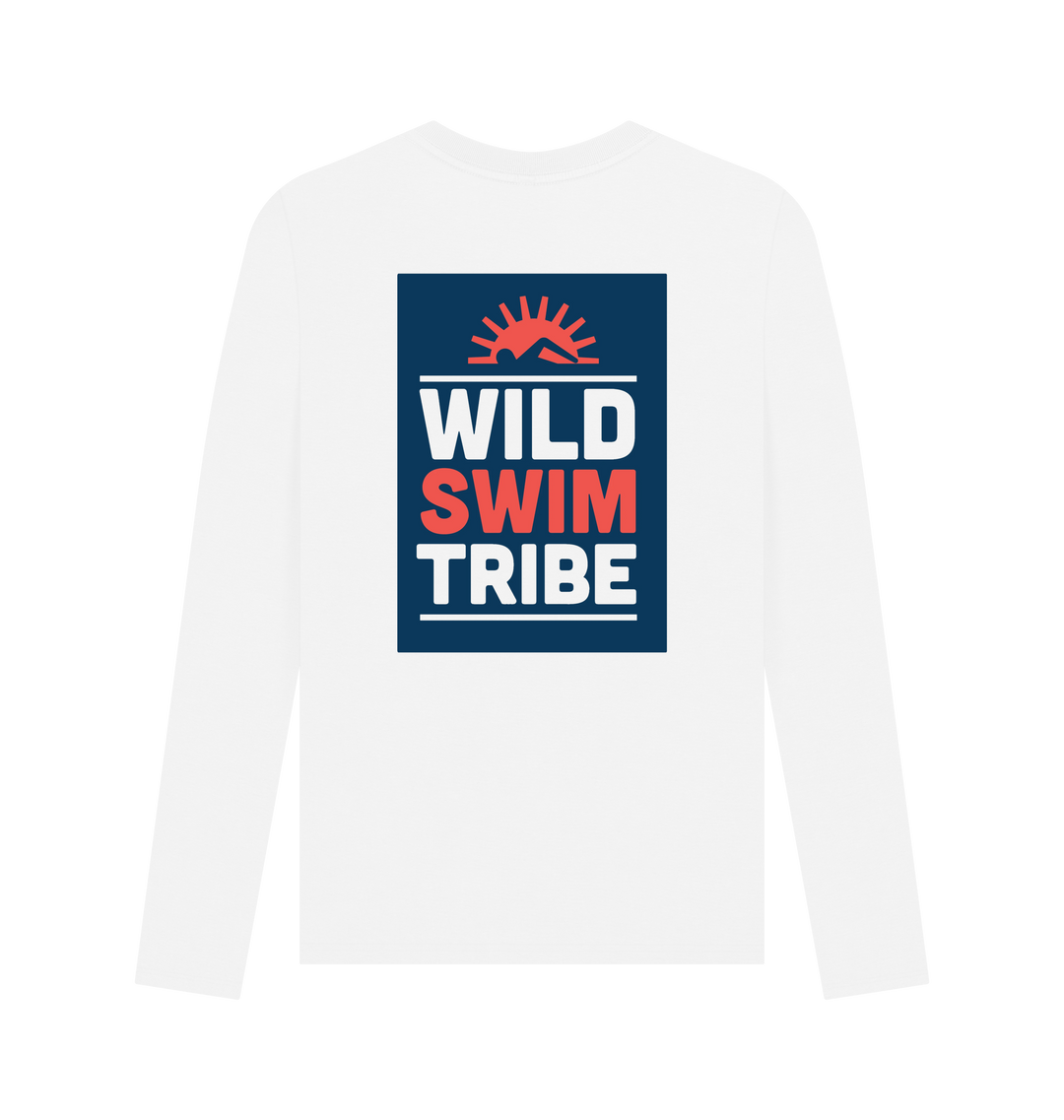 White Printed Long Sleeve T Shirt