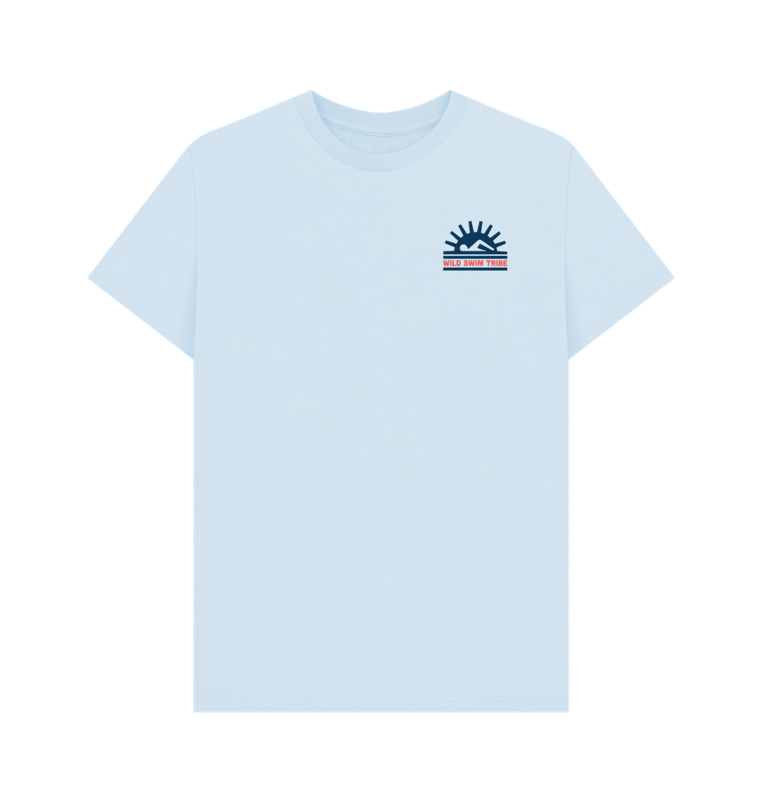 Sky Blue Printed T-shirt Front