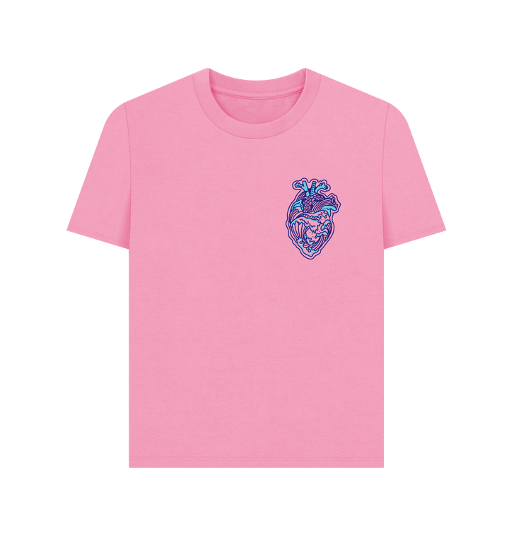 Rose Pink Printed T-shirt Front