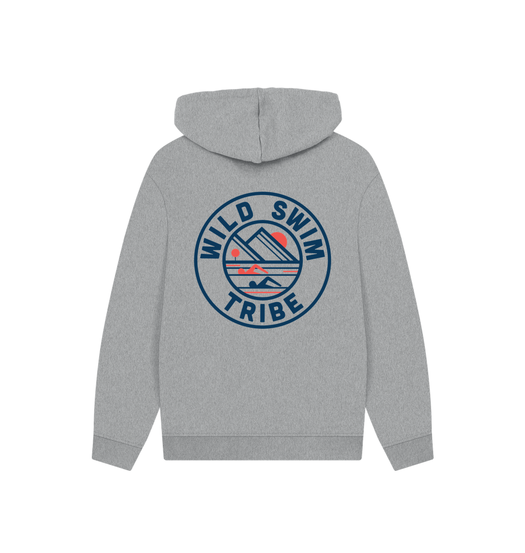 Athletic Grey Printed Hoody Back