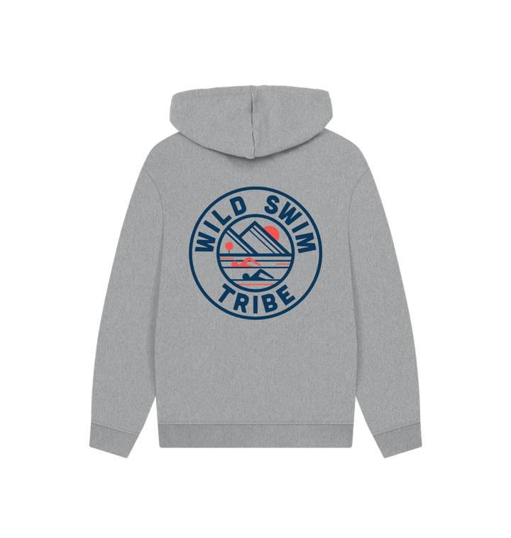 Athletic Grey Printed Hoody Back