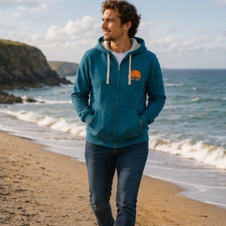 UNISEX ZIP-UP CAP &amp; GOOGLES HOODIE by SELKIE