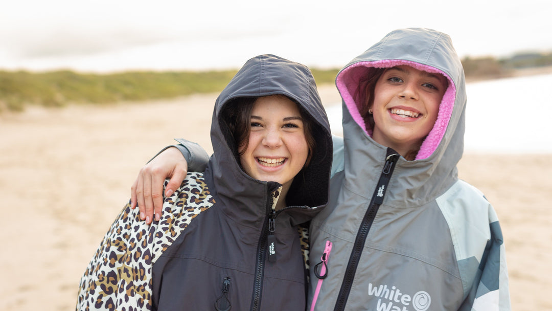 Kids Hard Shell Robe - Arctic Camo/Pink