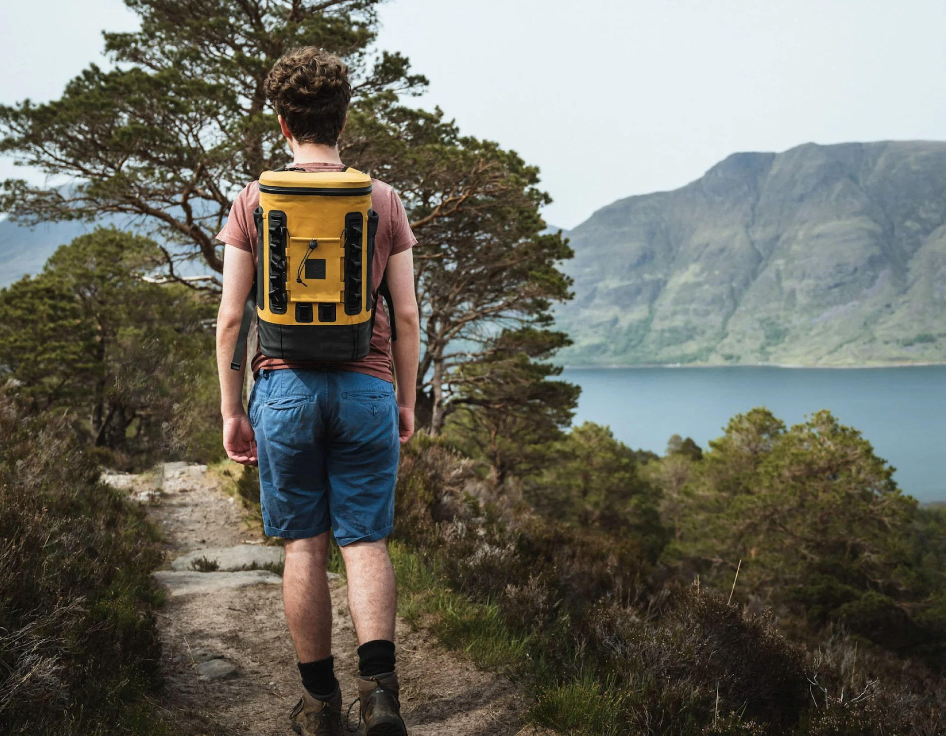 Waterproof Cool Bag Backpack - Mustard | 15L