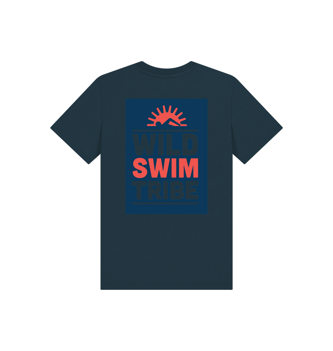 Denim Blue Printed Kids T-Shirt