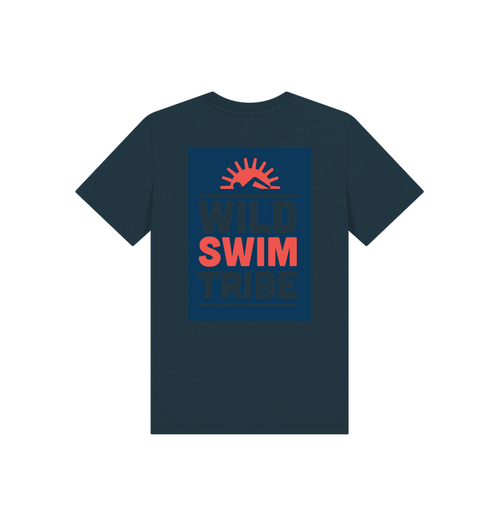 Denim Blue Printed Kids T-Shirt