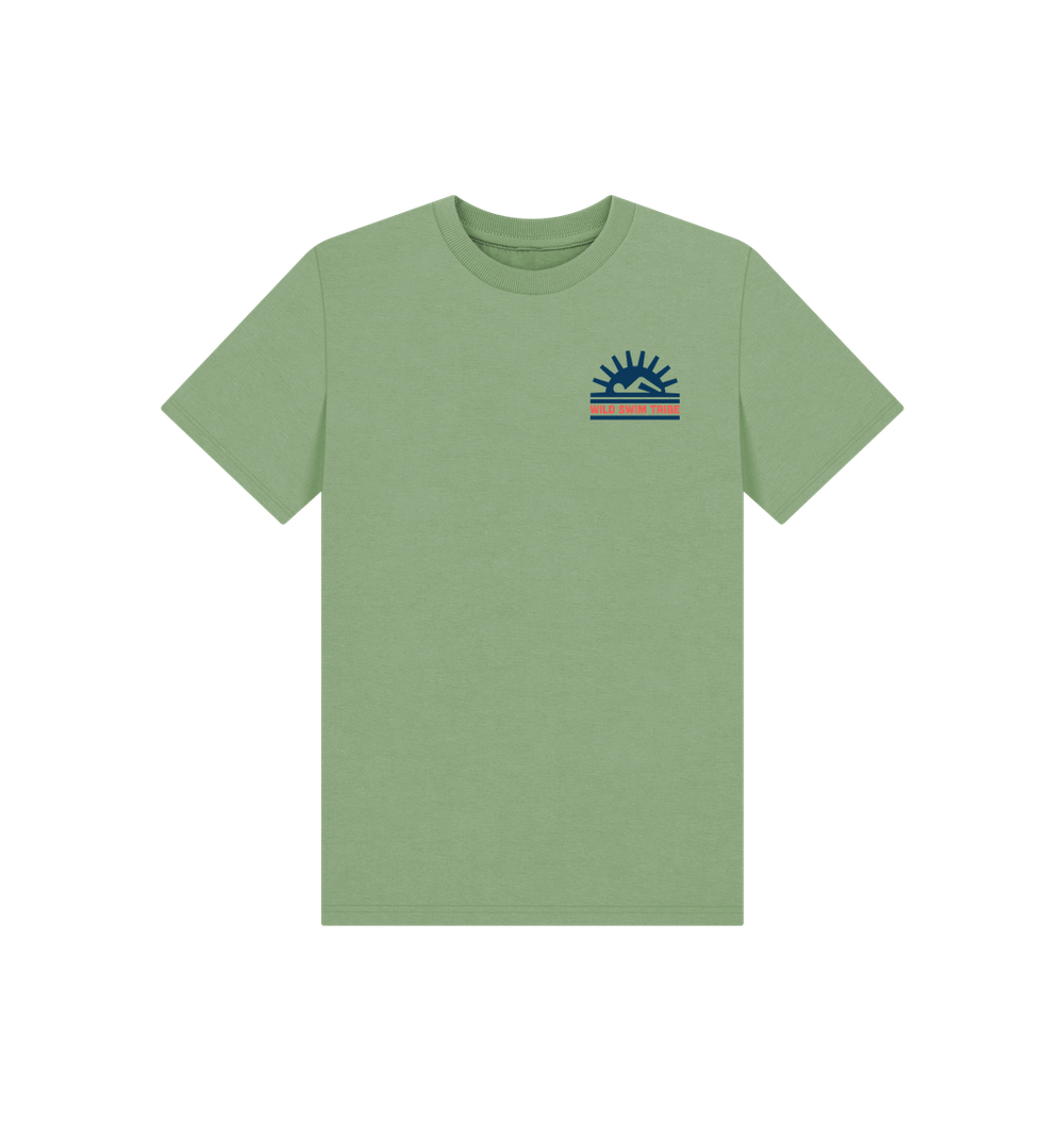 Sage Printed Kids T-Shirt Front