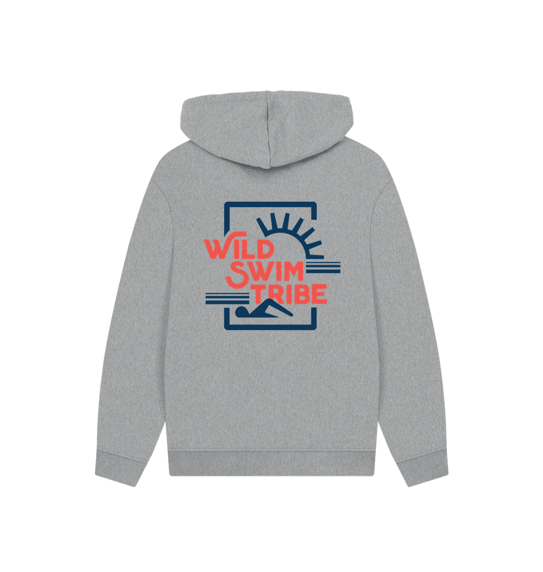 Athletic Grey Printed Hoody Back