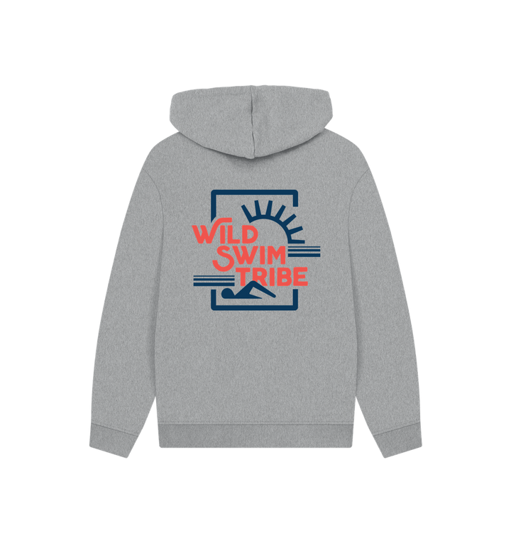 Athletic Grey Printed Hoody Back