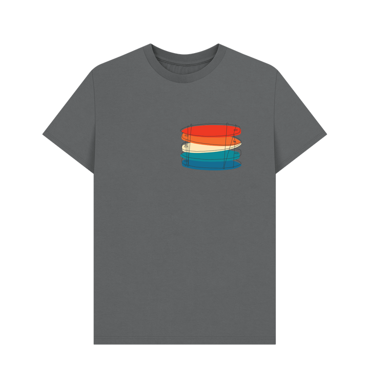 Slate Grey 'SIMPLY SURFBOARDS' Mens Tee