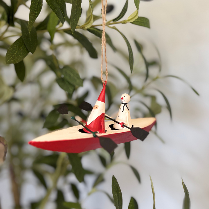 Kayak Santa & Snowman