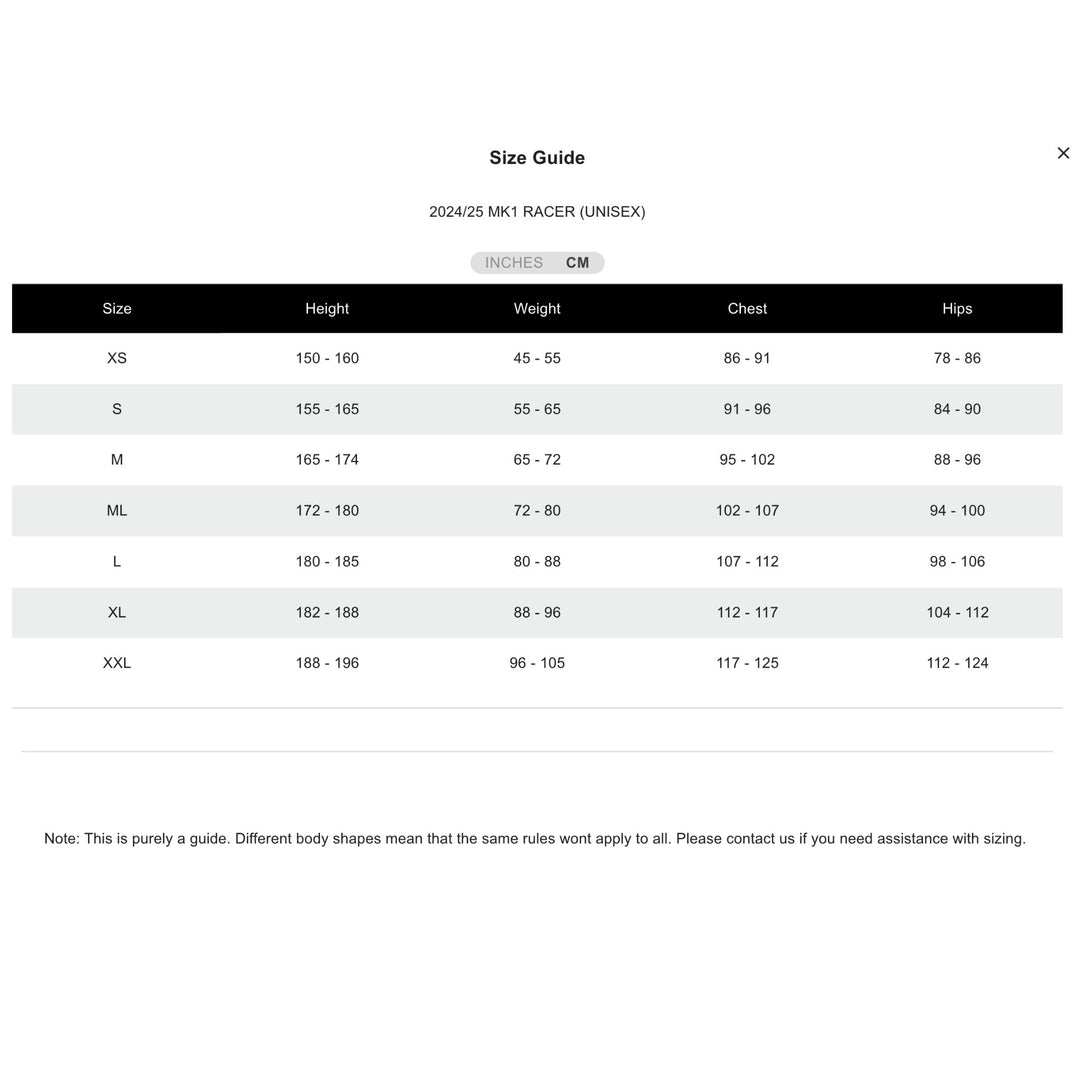 2024/25 MK1 RACER (UNISEX)