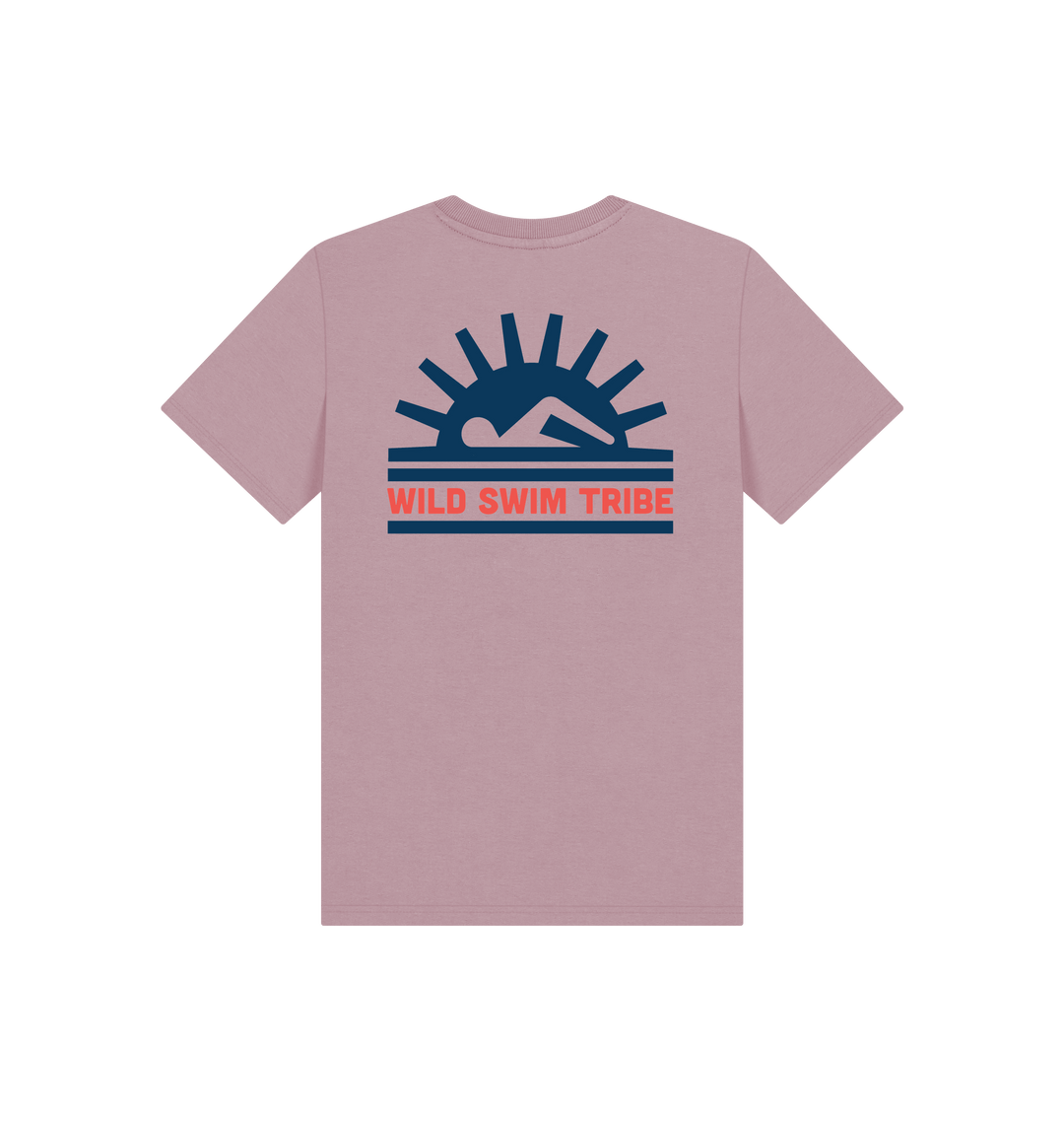 Mauve Printed Kids T-Shirt