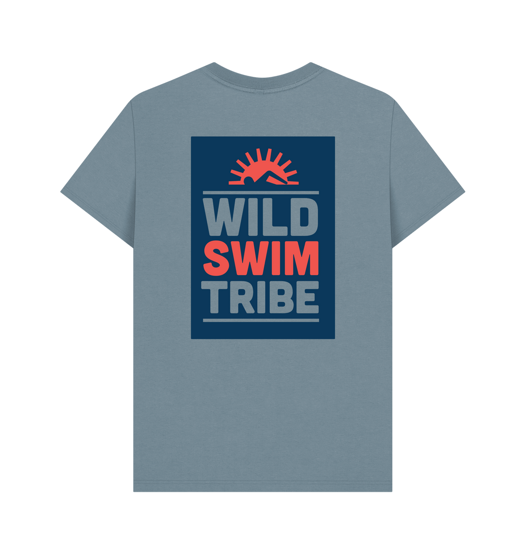 Stone Blue Printed T-shirt