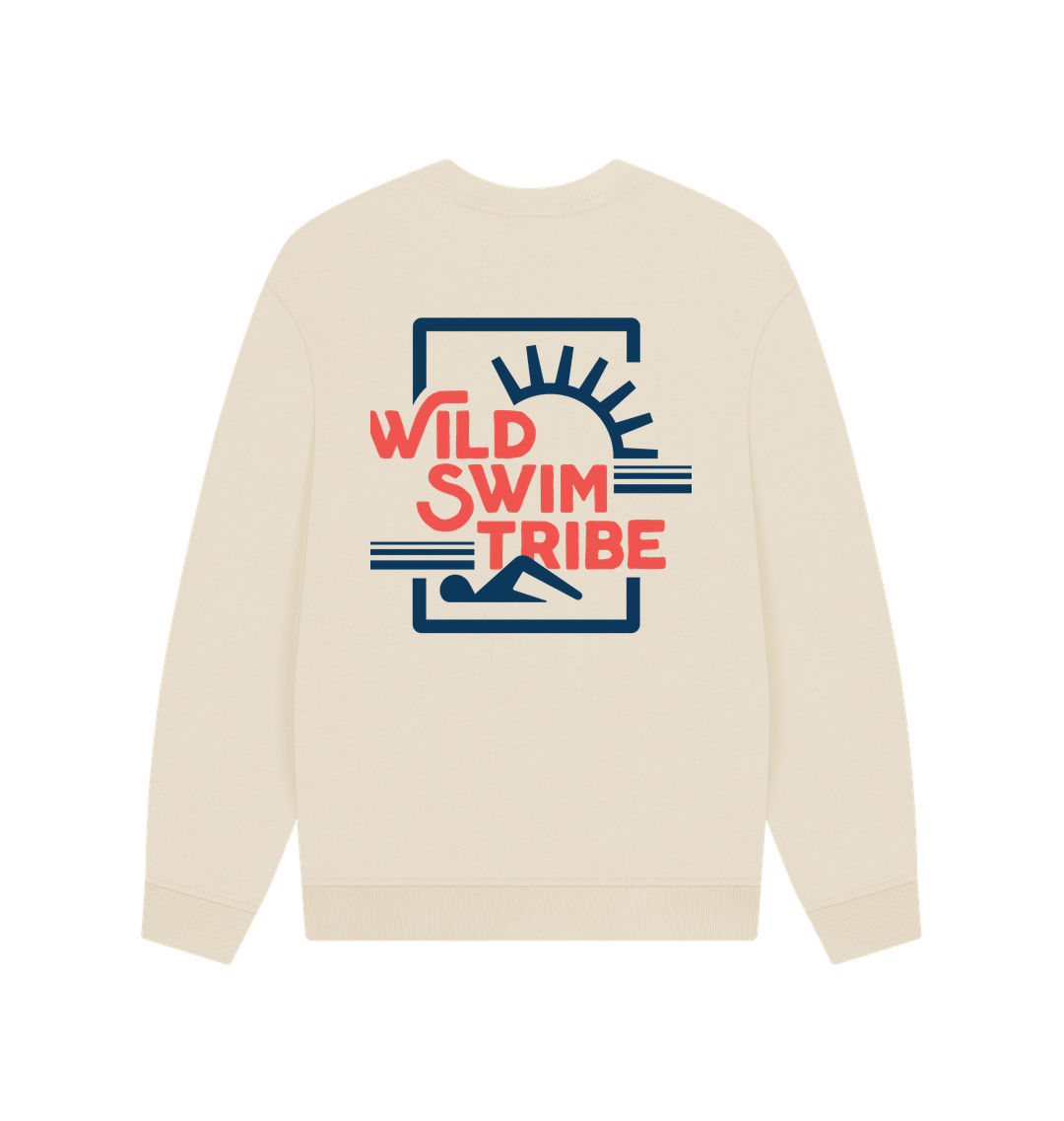 Oat Printed Sweater Back