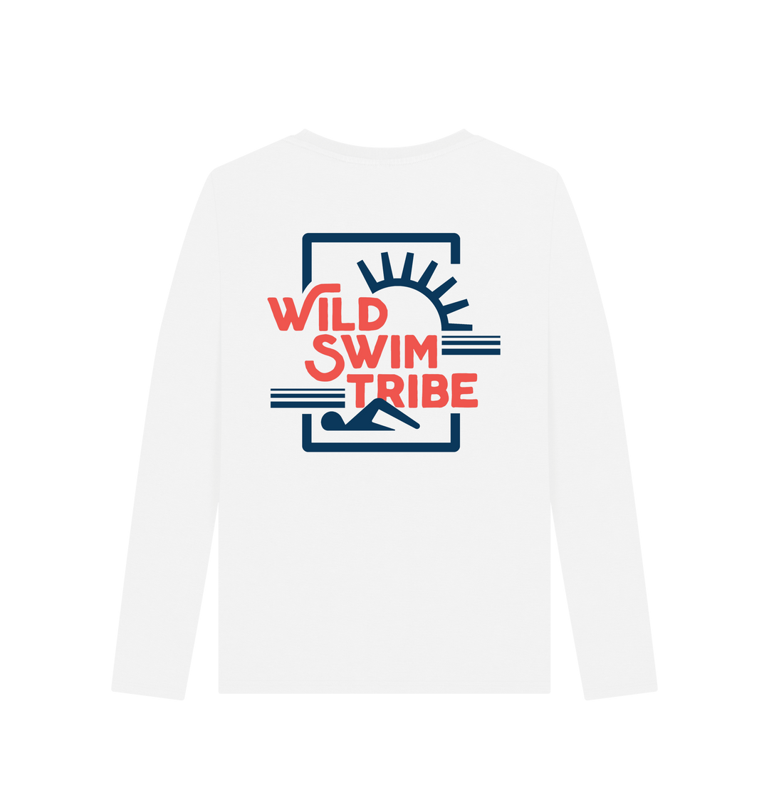 White Printed Long Sleeve T Shirt