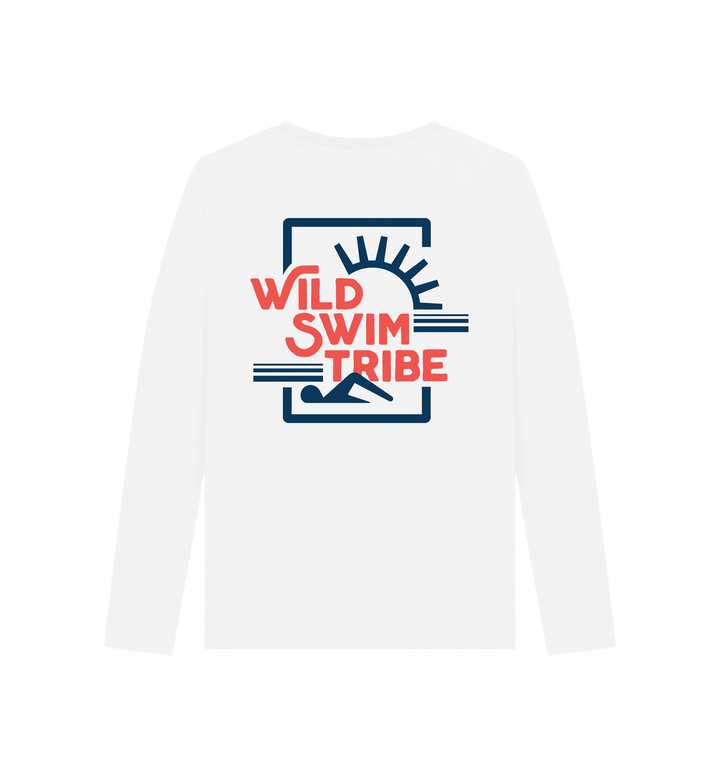 White Printed Long Sleeve T Shirt