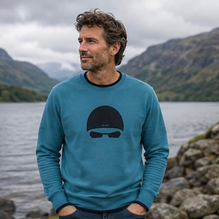 UNISEX TEAL CAP &amp; GOGGLES SWEATSHIRT by SELKIE