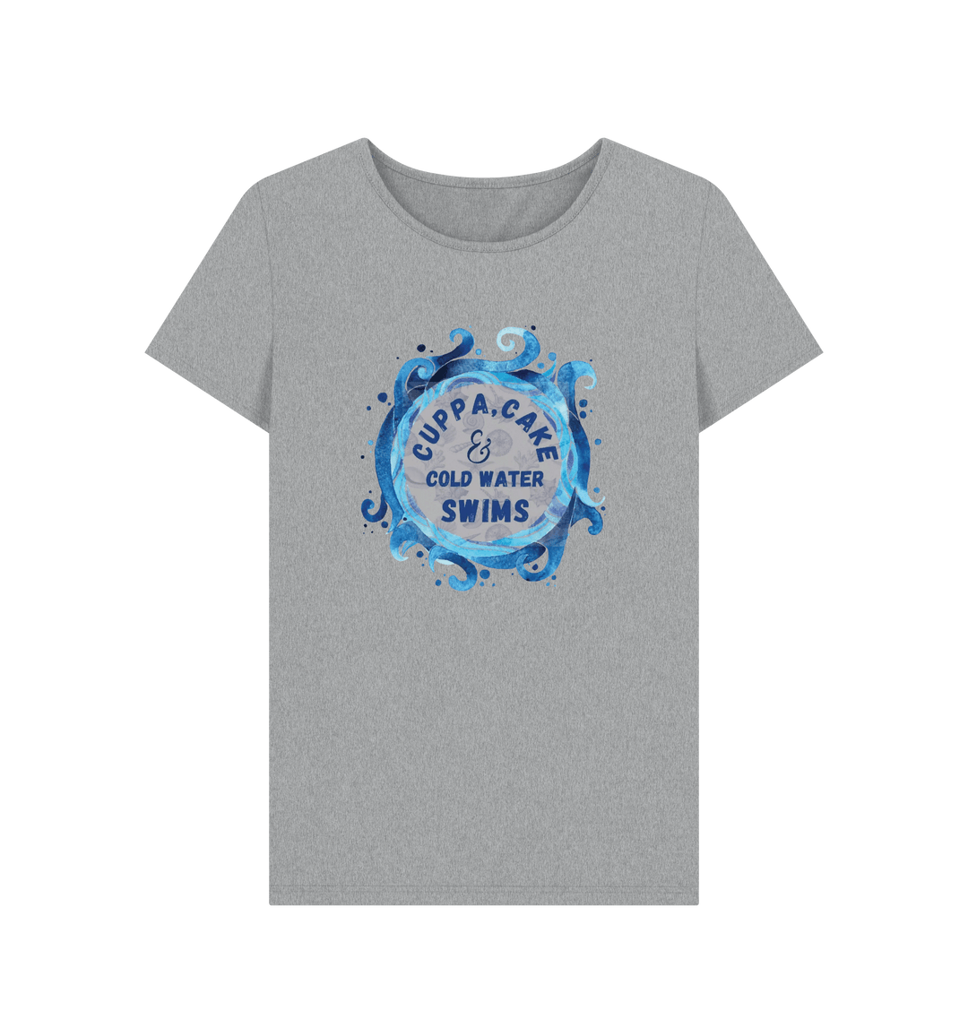 Athletic Grey Printed T-shirt Front
