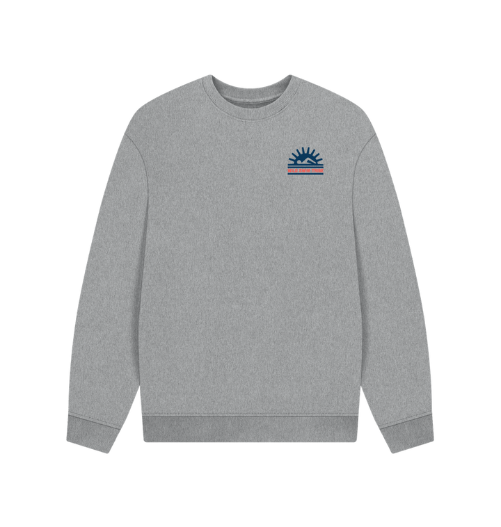 Athletic Grey Printed Sweater Front