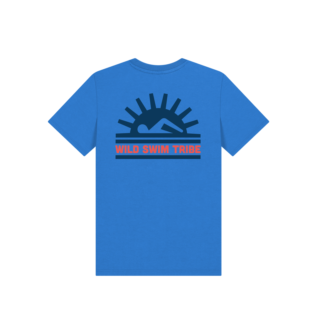 Bright Blue Printed Kids T-Shirt