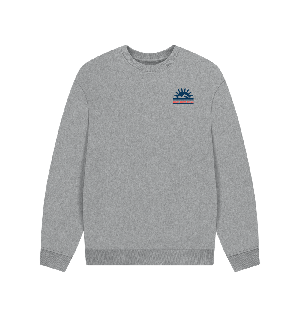 Athletic Grey Printed Sweater Front