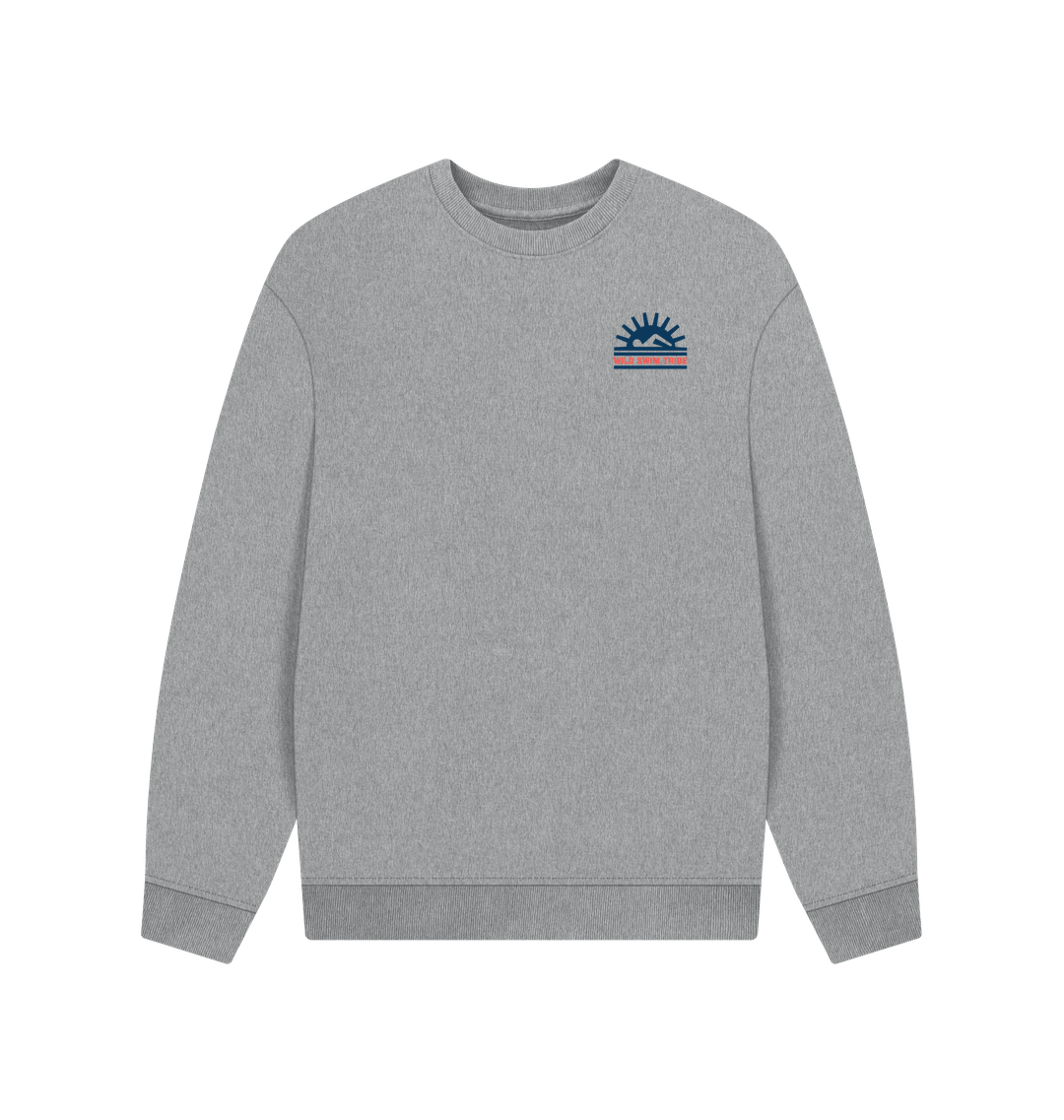 Athletic Grey Printed Sweater Front