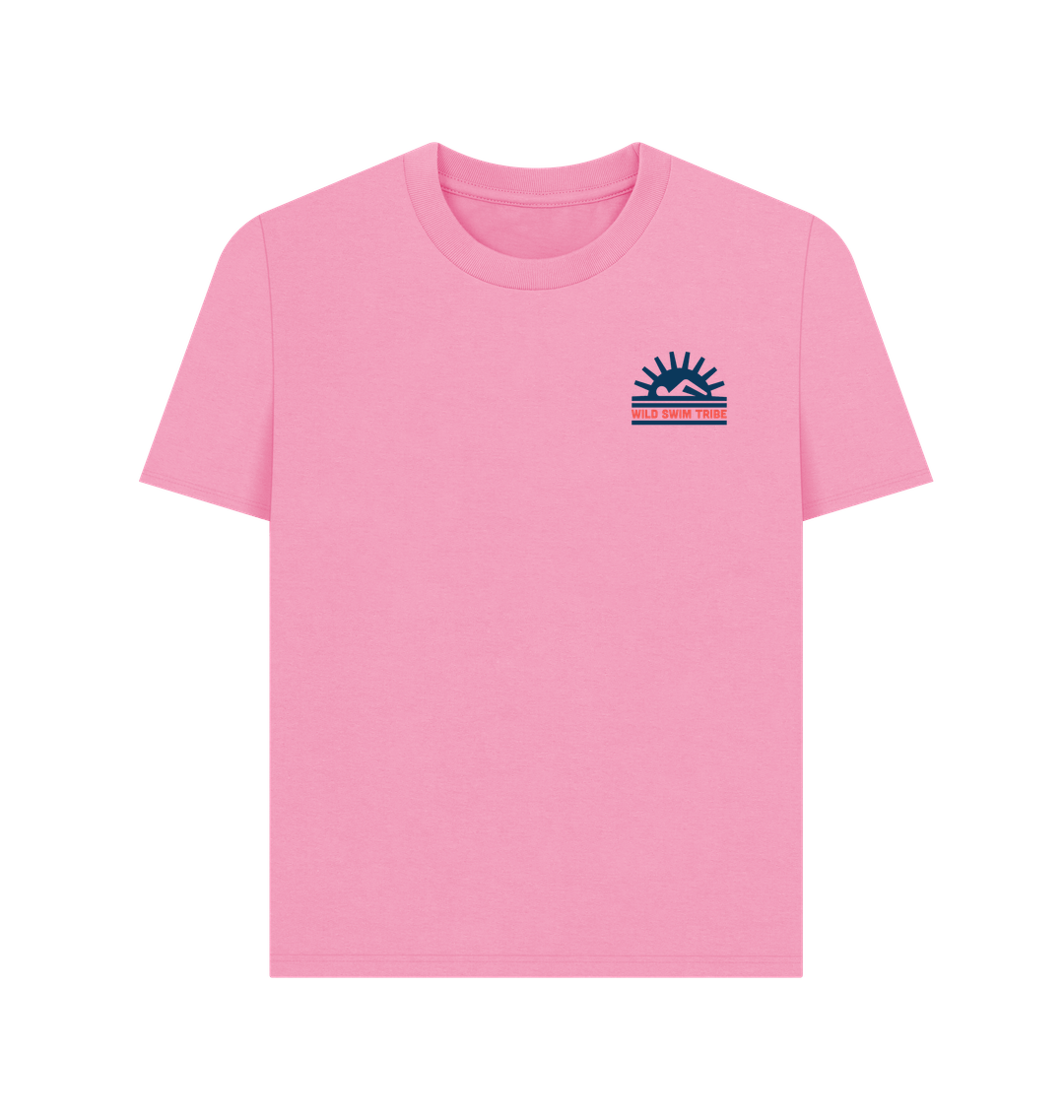 Rose Pink Printed T-shirt Front