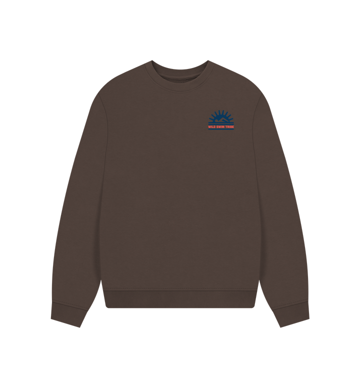 Chocolate Printed Sweater Front