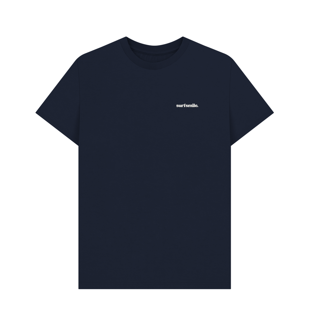 Navy Blue Printed T-shirt Front