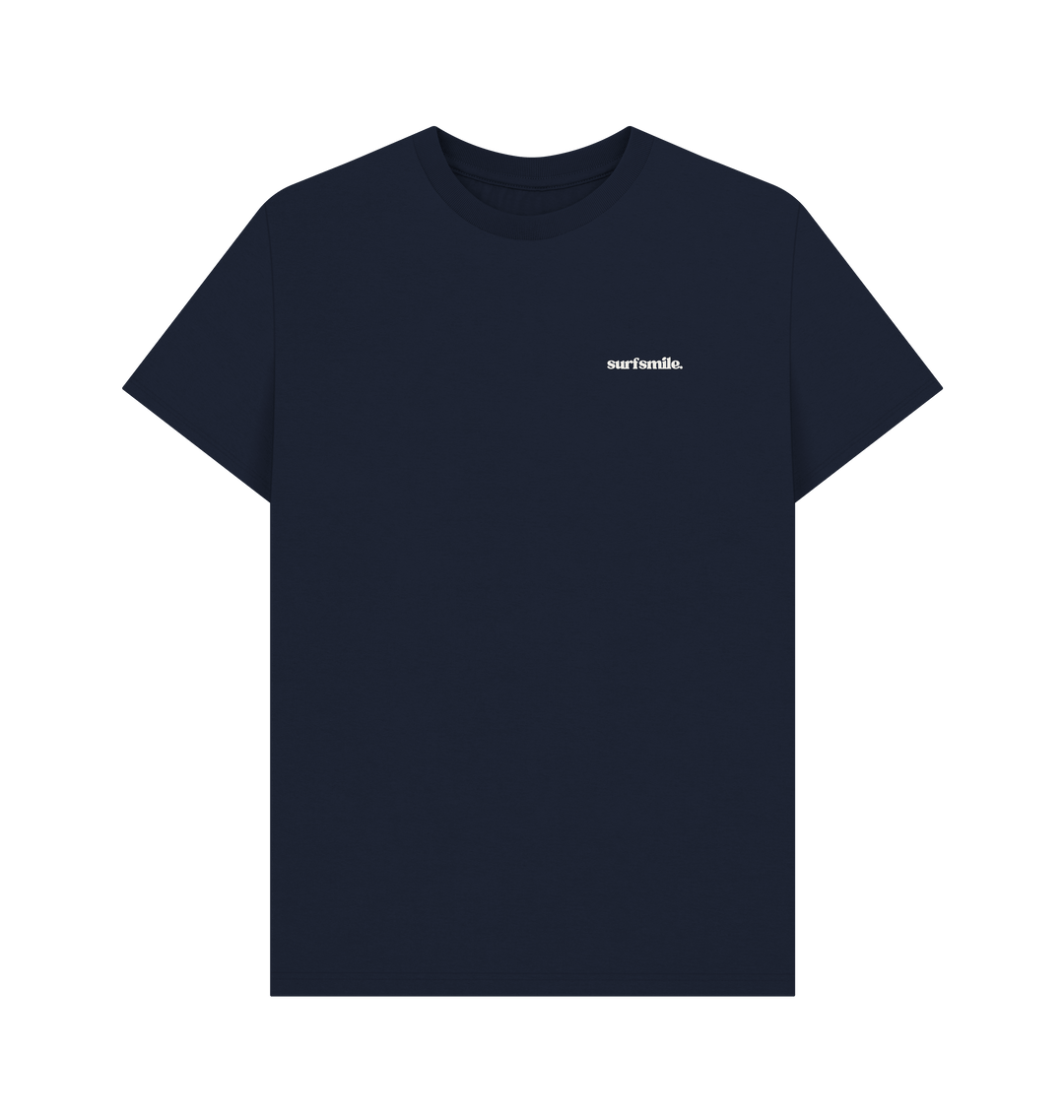 Navy Blue Printed T-shirt Front