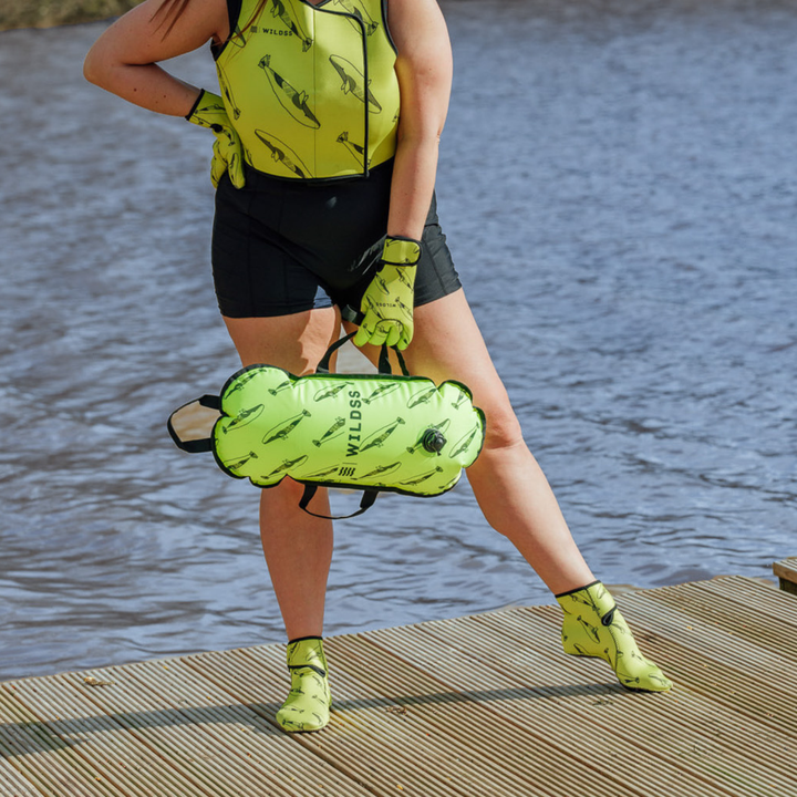 EasyOff™ Swimming Socks in Yellow Neon with Kevlar Soles