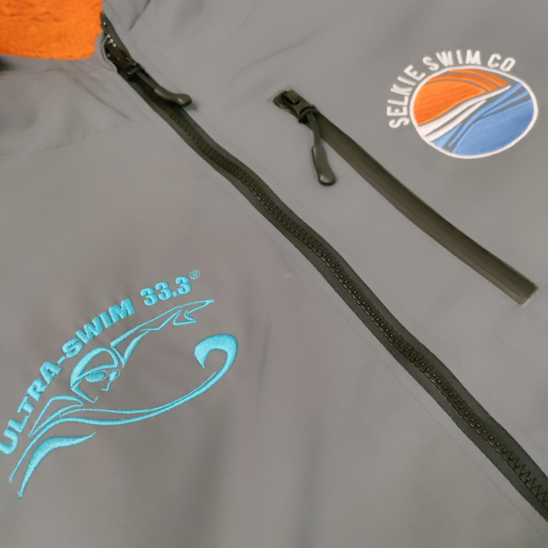 RECYCLED SELKIE ROBE DUAL BRANDED WITH ULTRA SWIM 33.3 LOGO