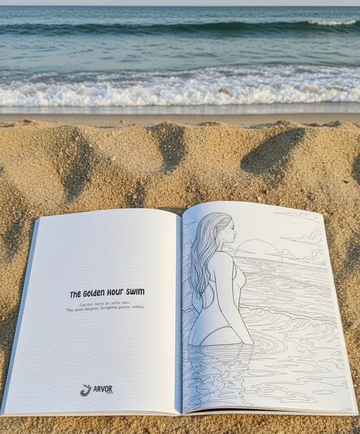 The Wild Swimmer's Colouring Book Arvor Life