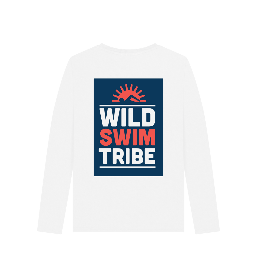 White Printed Long Sleeve T Shirt