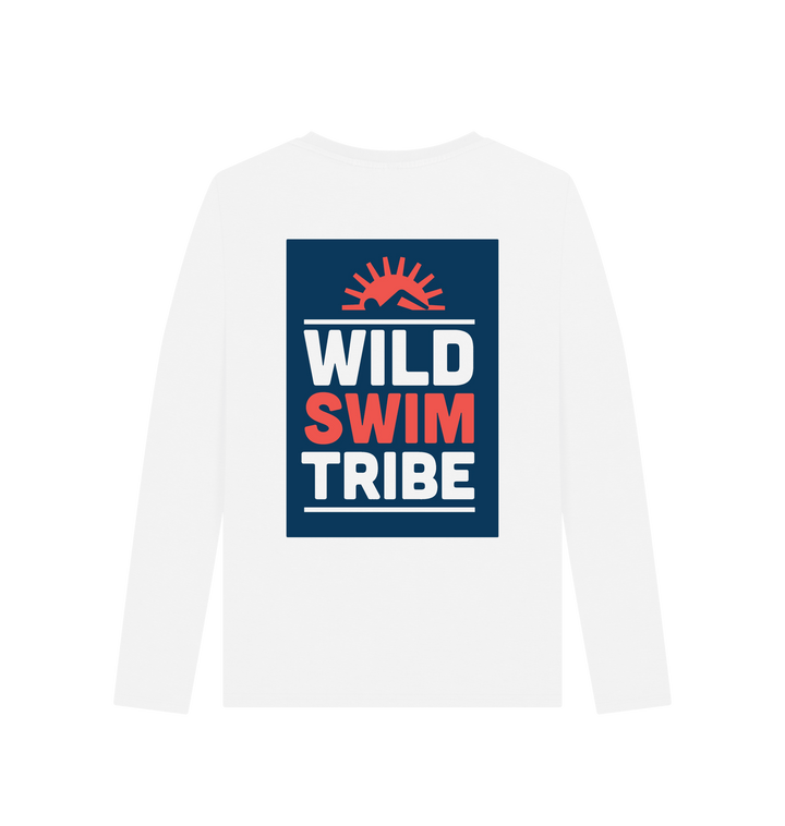 White Printed Long Sleeve T Shirt