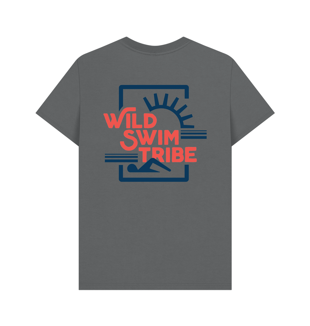 Slate Grey Printed T-shirt Back