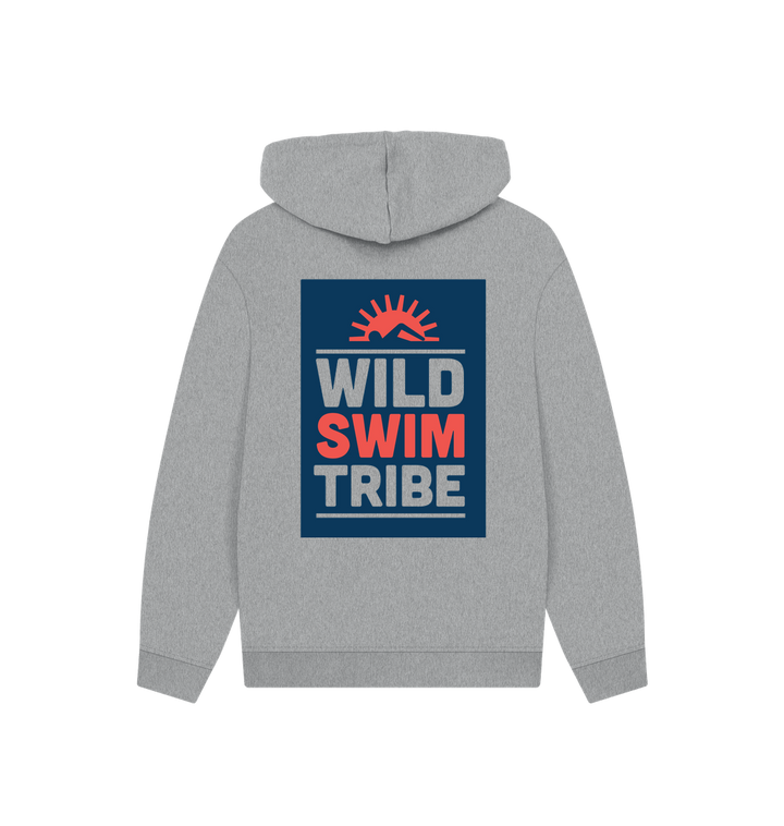 Athletic Grey Printed Hoody Back