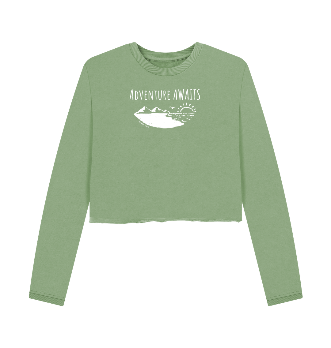 Sage Printed Boxy Jumpers