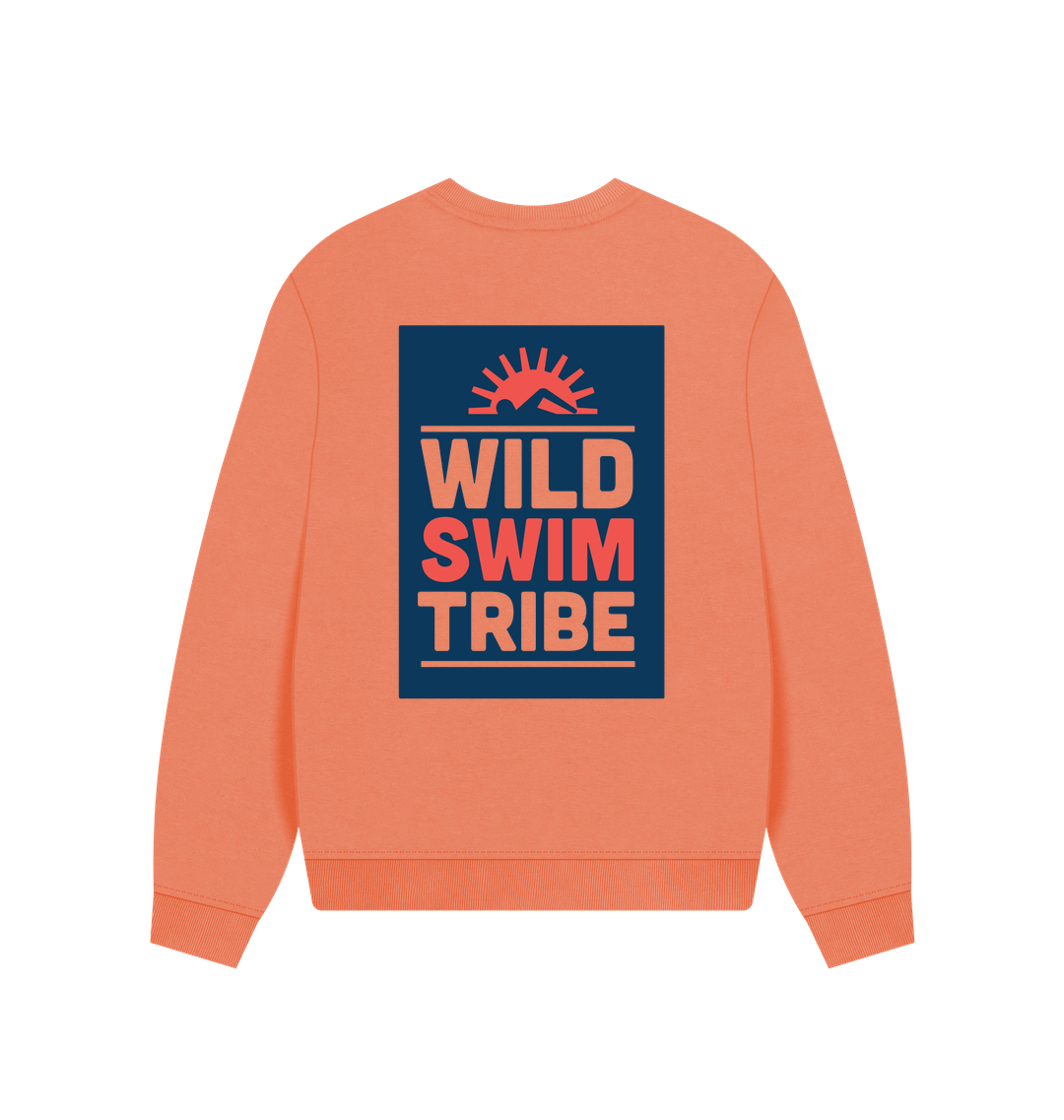 Apricot Printed Sweater Back