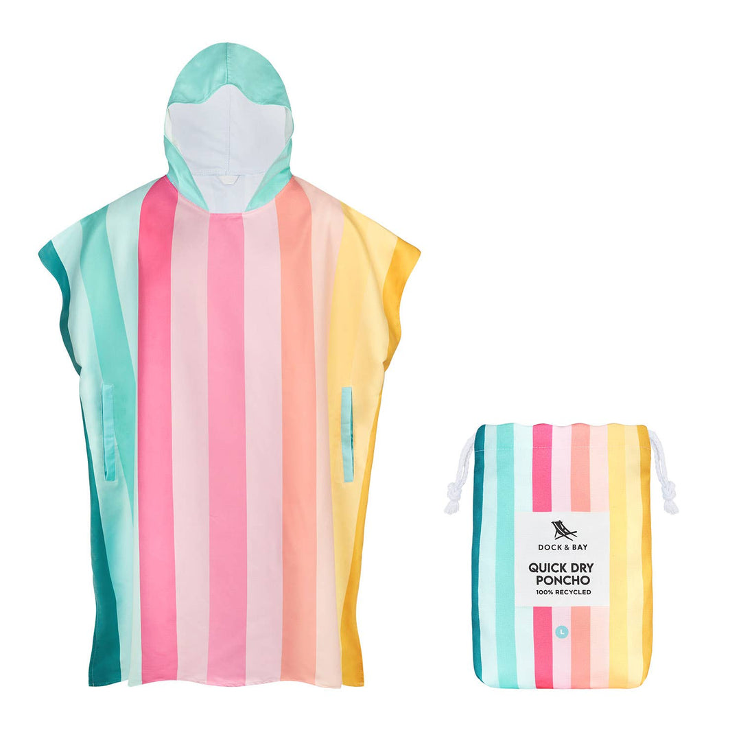 Dock &amp; Bay Poncho - Coastal Candy
