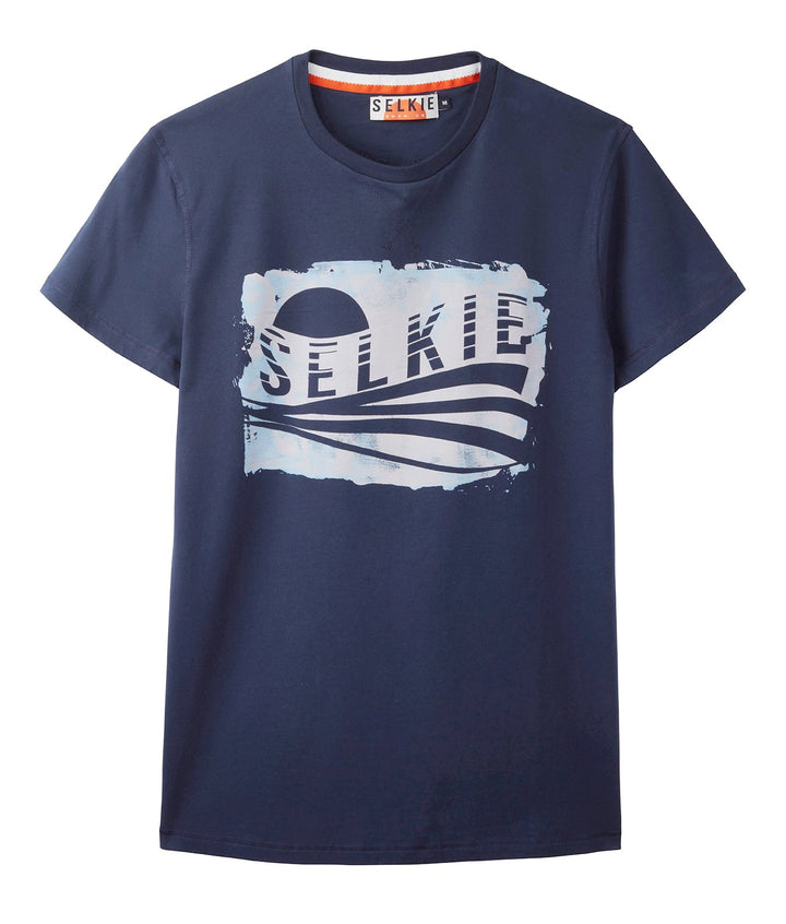 SELKIE MEN'S DISTRESSED LOGO TEE
