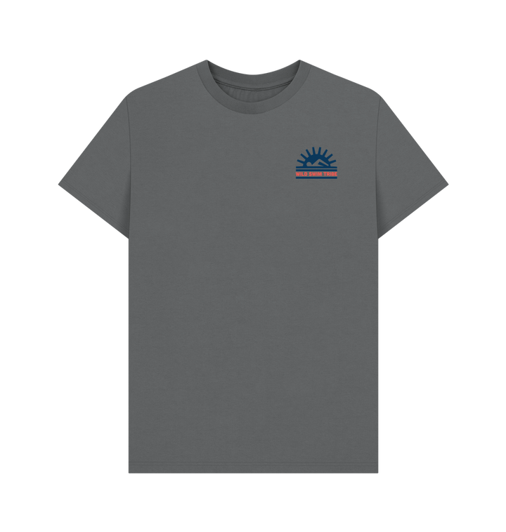 Slate Grey Printed T-shirt Front