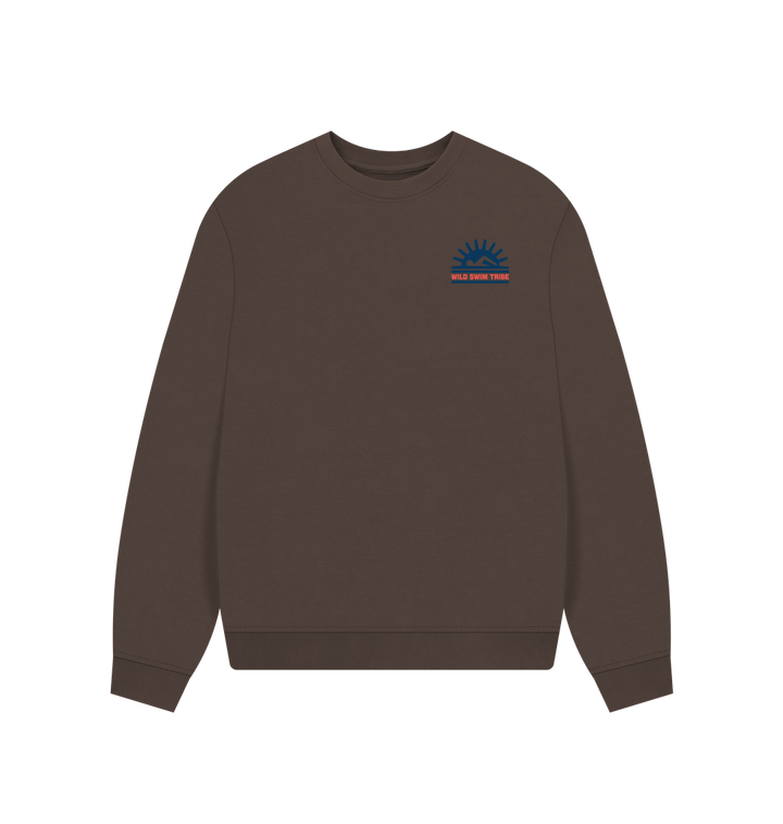 Chocolate Printed Sweater Front