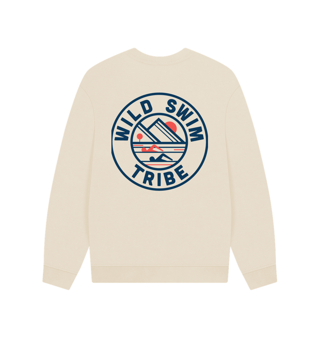 Oat Printed Sweater Back