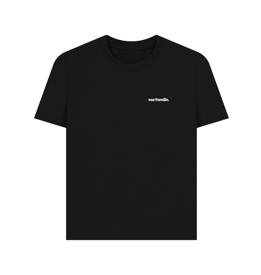 Black Printed T-shirt Front