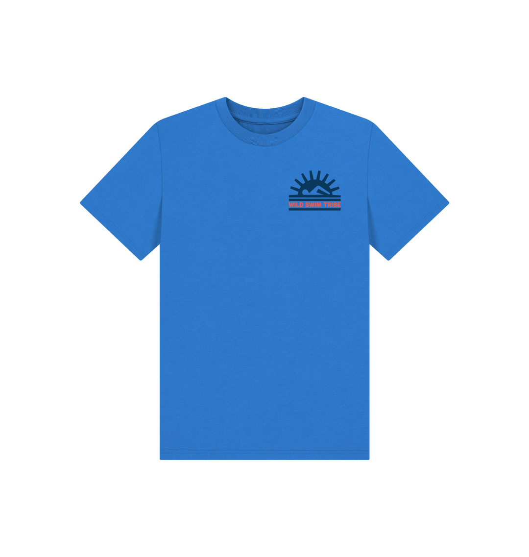 Bright Blue Printed Kids T-Shirt