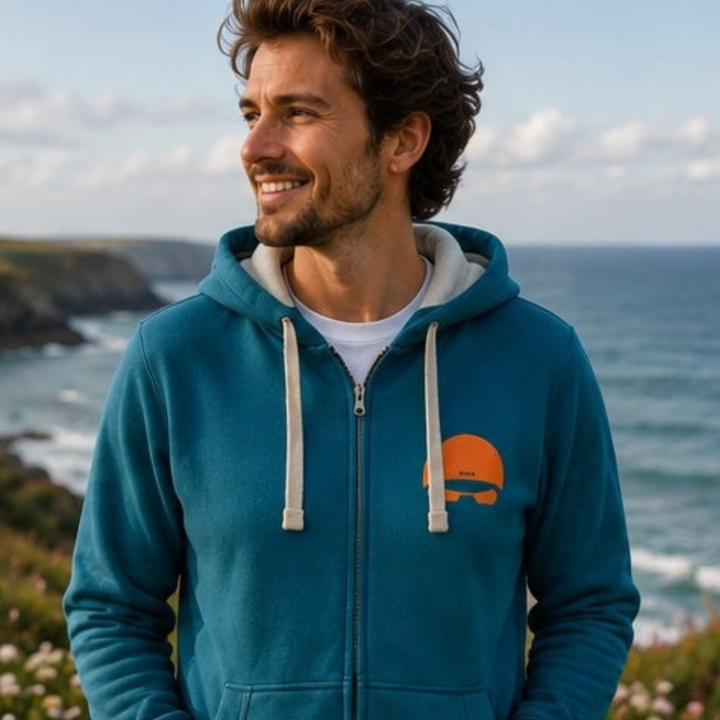 UNISEX ZIP-UP CAP &amp; GOOGLES HOODIE by SELKIE