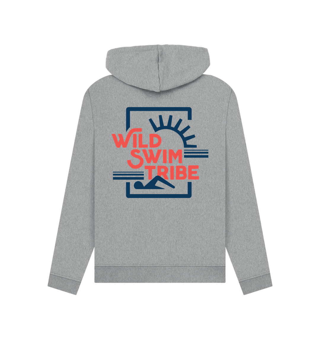 Light Heather Printed Hoody Back